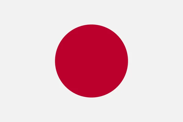 Japonská vlajka — Stockový vektor