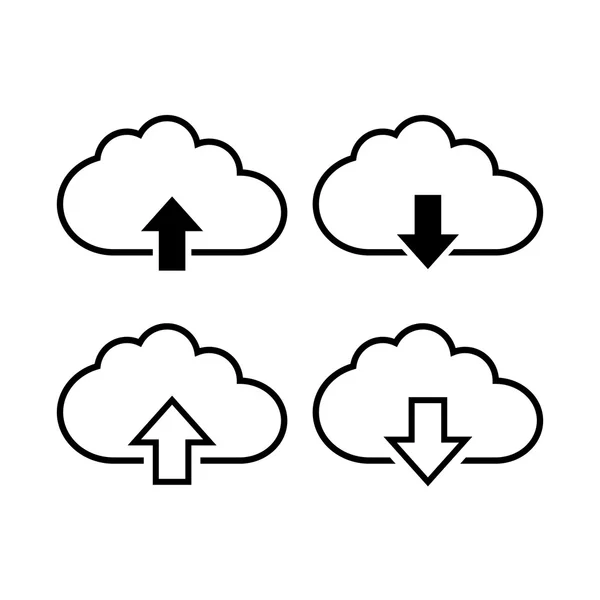 Cloud with arrow icon — Stock Vector