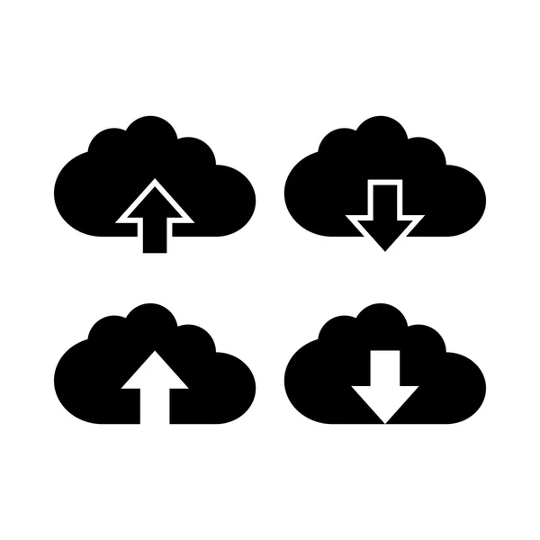 Cloud with arrow icon — Stock Vector