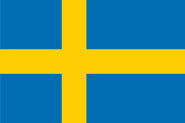 Флаг Швеции — стоковый вектор