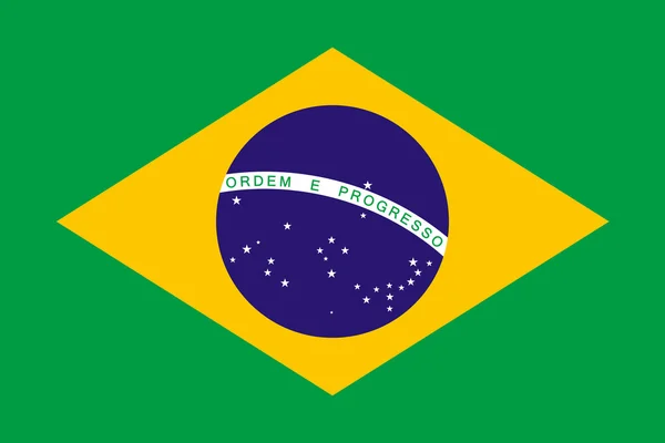 Flag of Brazil — Stock Vector