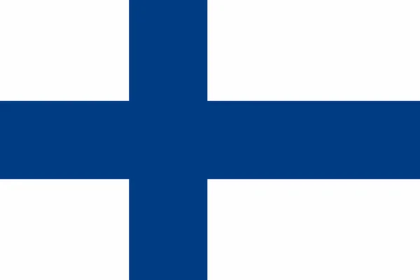 Vlag van de Finland — Stockvector