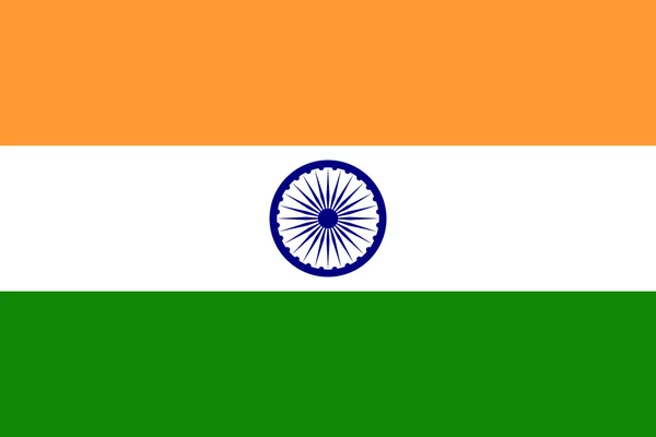 Bandera de India — Vector de stock