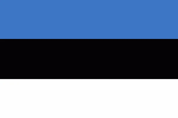 Estonya bayrağı — Stok Vektör