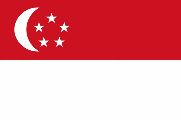 Bandera de Singapur — Archivo Imágenes Vectoriales