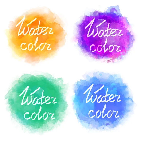 Abstract colorful water color backgrounds — Stock Vector