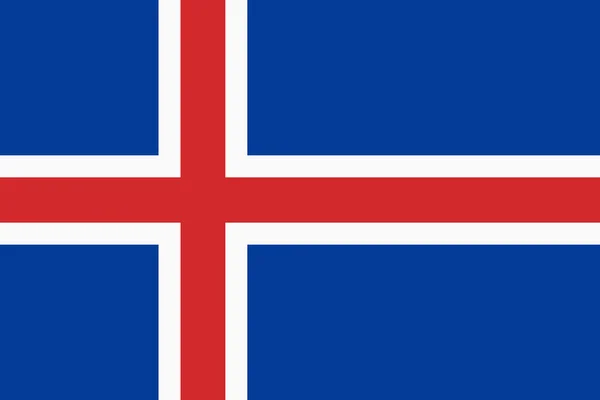 İzlanda Bayrağı — Stok Vektör
