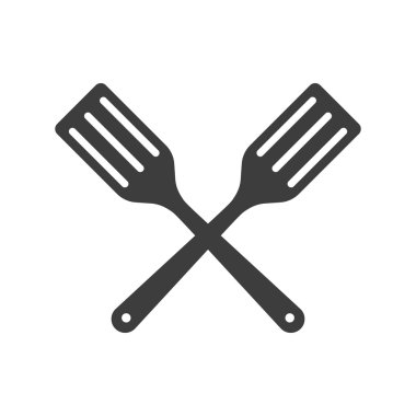 Simge iki mutfak kürek, scapulas veya Fry kürek