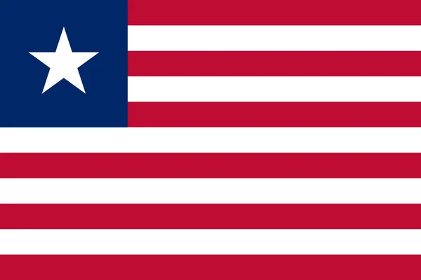 Bandeira da Libéria — Vetor de Stock