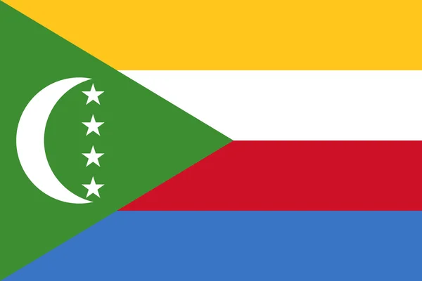 Flaga Komorów — Wektor stockowy
