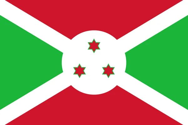 Flagge Burundis — Stockvektor