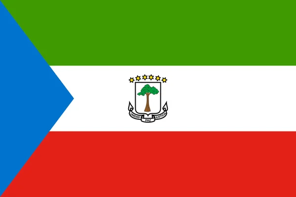 Bandeira da Guiné Equatorial — Vetor de Stock