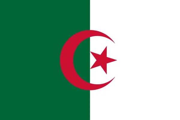 Flagge von Algerien. — Stockvektor