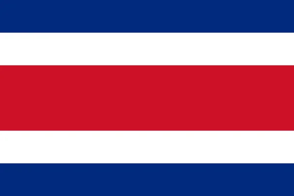 Kostarická vlajka — Stockový vektor