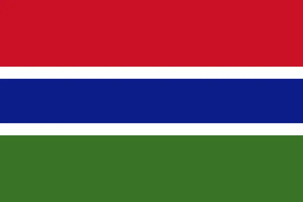冈比亚国旗 — 图库矢量图片