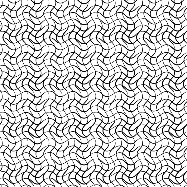 Patrón sin costura abstracto de ondas, círculos y rayas . — Archivo Imágenes Vectoriales