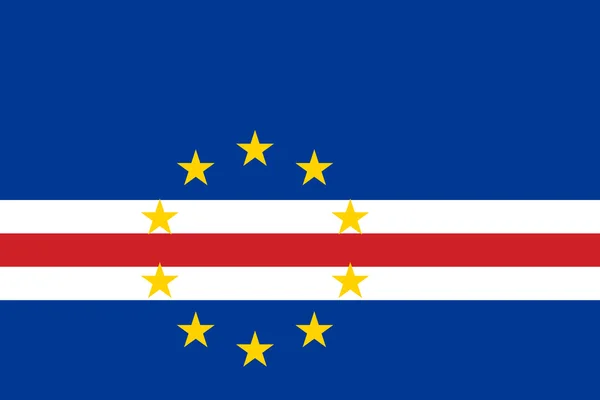 Bandera de Cape Verde — Vector de stock