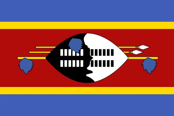 Nationalflagge des Swasiland — Stockvektor
