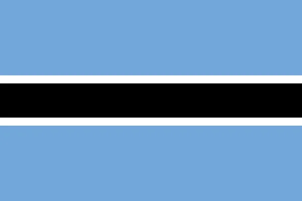 Bandeira de Botswana —  Vetores de Stock