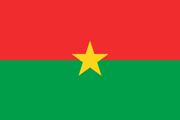 Bandera de Burkina - Faso — Archivo Imágenes Vectoriales