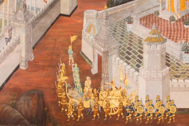 wat phra kaew, duvar resimleri