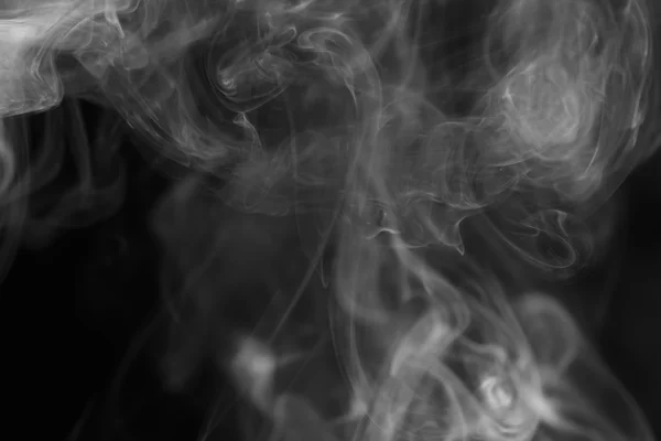 Smoke on black background — Stock Photo, Image