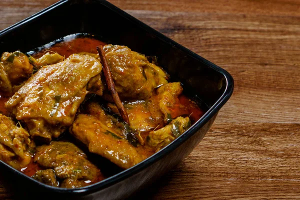 Kurczak Rendang Jest Tradycyjne Jedzenie Malezji Jego Często Gotowane Podczas — Zdjęcie stockowe