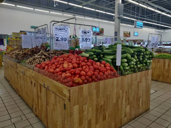 Ipoh Malaysia April 2021 Vegetables Display Sale Grocery Store Ipoh — Stock Photo, Image