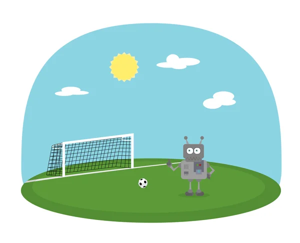 ロボット サッカーストックベクター ロイヤリティフリーロボット サッカーイラスト Depositphotos