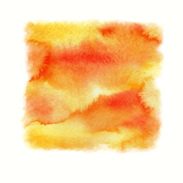 Peinture aquarelle orange — Image vectorielle