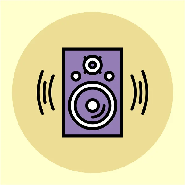 Studio audio monitor icon — Stock Vector