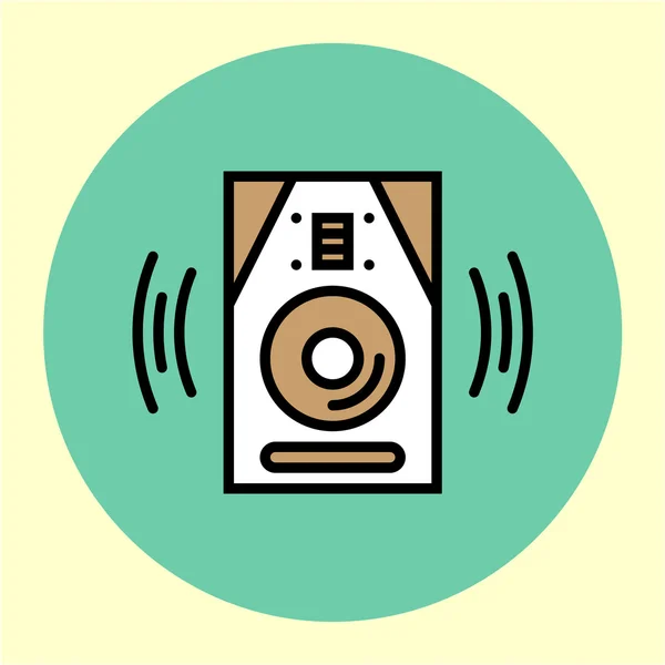 Значок аудиомонитора — стоковый вектор