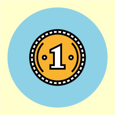 Madeni para satırı simgesi