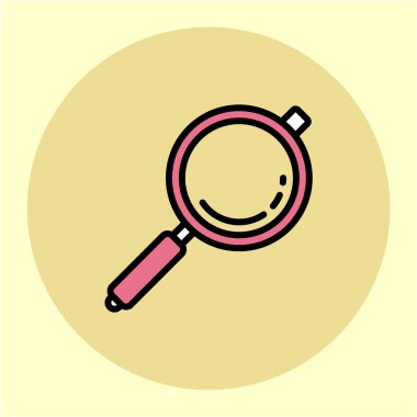 büyütme cam renk simgesi