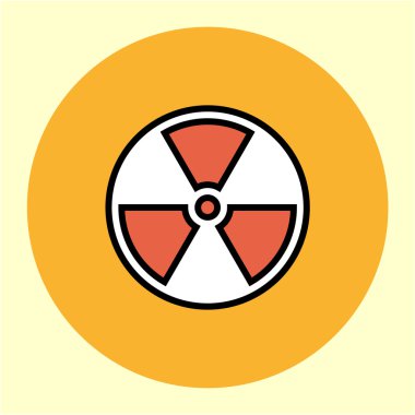 Nükleer işareti thinline renk simgesi