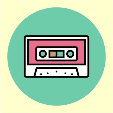 Teyp kaset illüstrasyon 