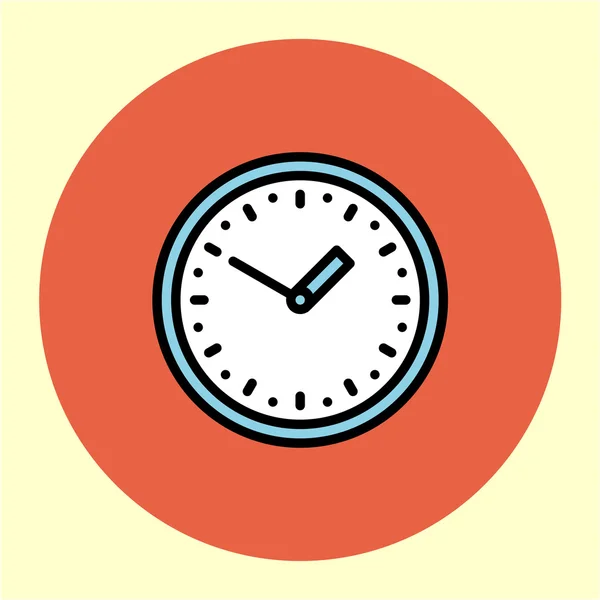 Wall Clock Icon — Stock Vector