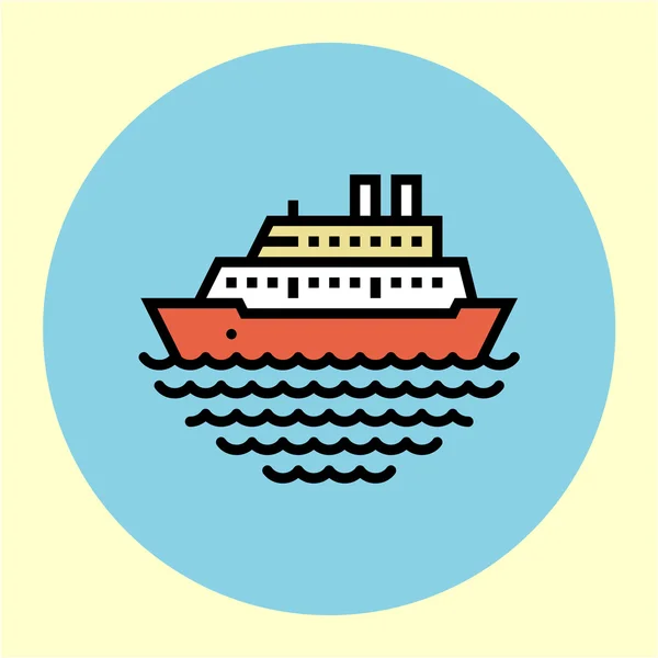 Cruise Cruise pictogram — Stockvector