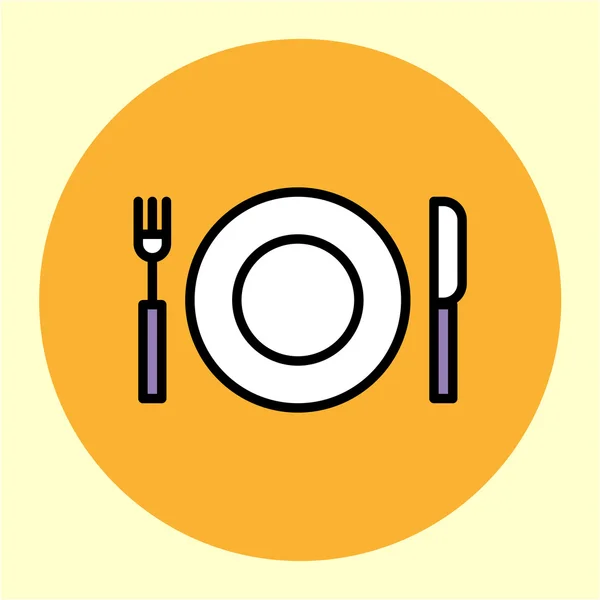 Eatery Line Icon — Stock Vector