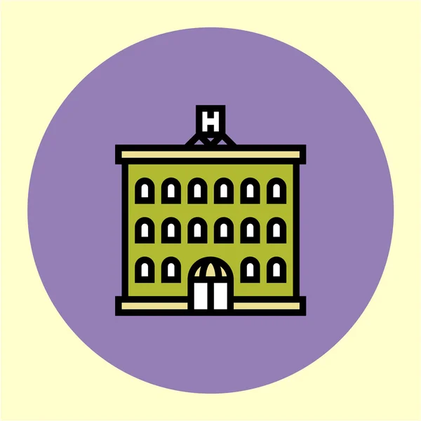 Иконка больницы — стоковый вектор