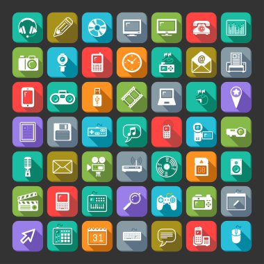 Multimedia Icons set.