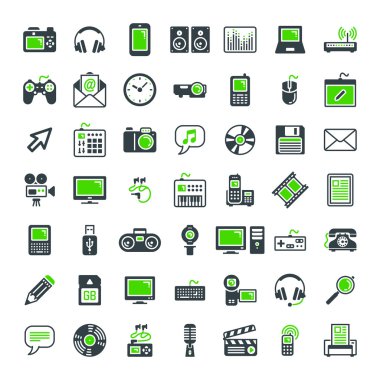 Multimedia Icons set.