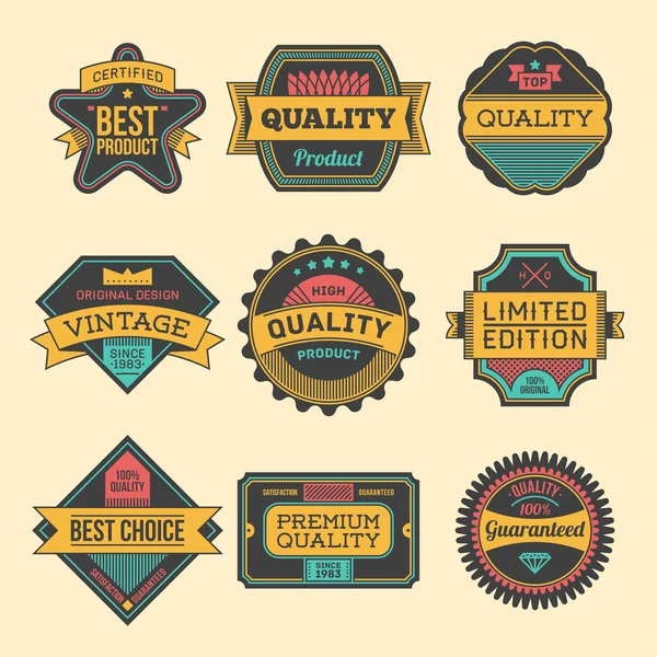 High quality labels — Stock Vector