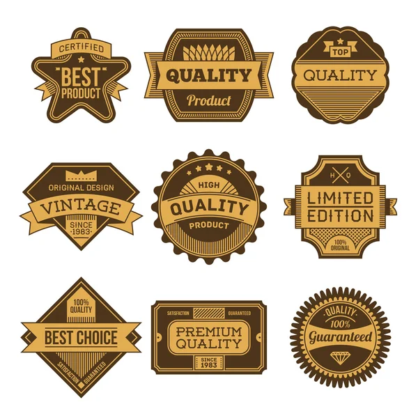 High quality labels — Stock Vector