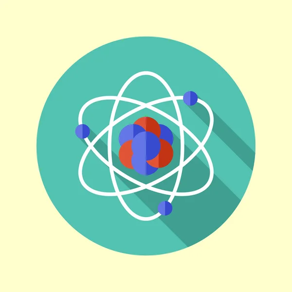 Значок атома . — стоковый вектор