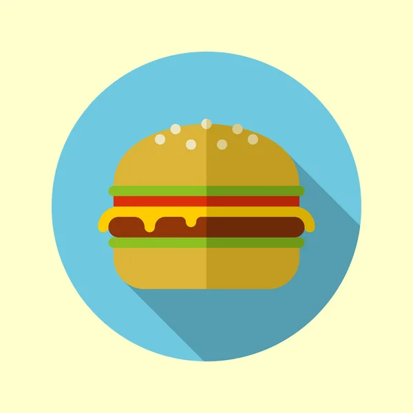 Burger ikon — Stock Vector