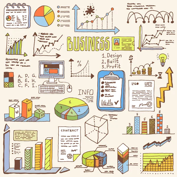 Conjunto de elementos infográficos . —  Vetores de Stock