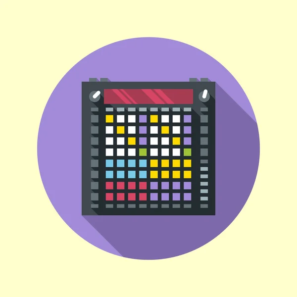 Controlador Midi . — Vector de stock