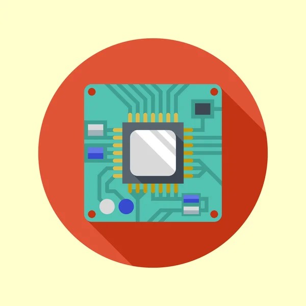 Processor pictogram. CPU — Stockvector