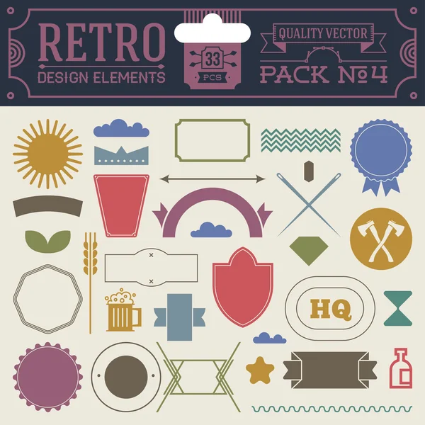 Hipster design elements — Stock Vector